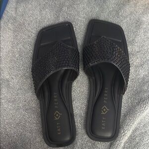 Katy Perry Collections Black Minimalist Sandals
